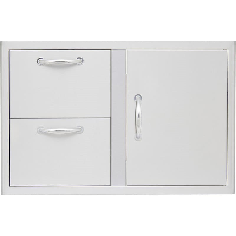 Blaze 32" Double Drawer Combo in Stainless Steel BLZ-DDC-R-LTSC