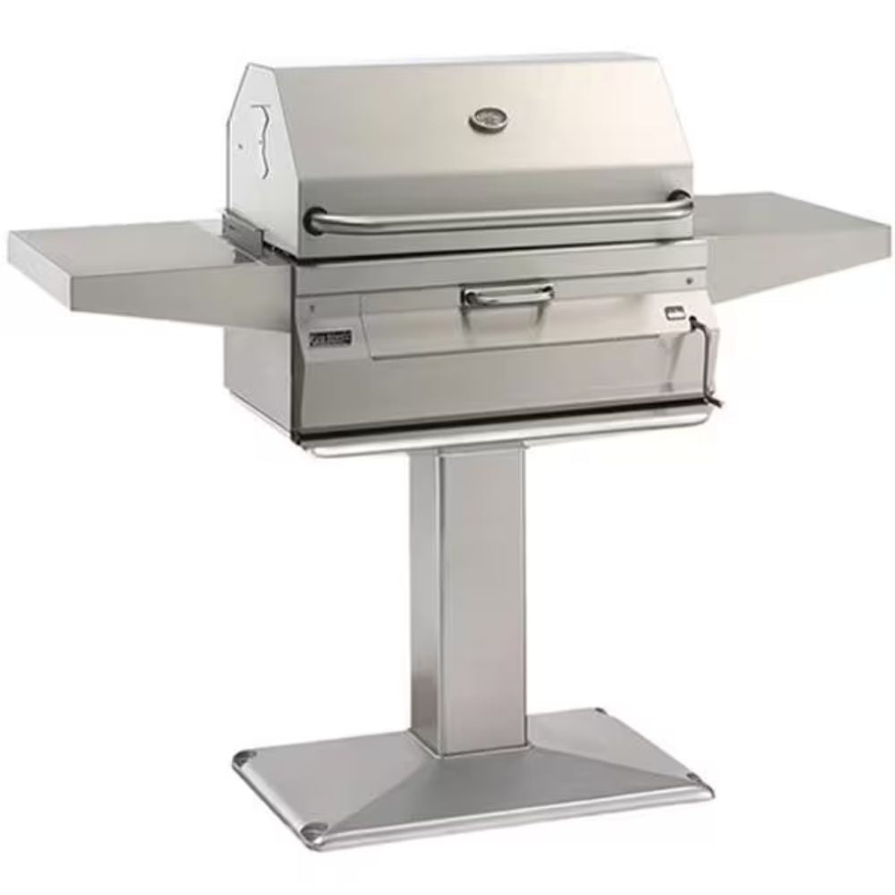 Fire Magic Legacy 24-Inch Smoker Charcoal Grill w/ Patio Post