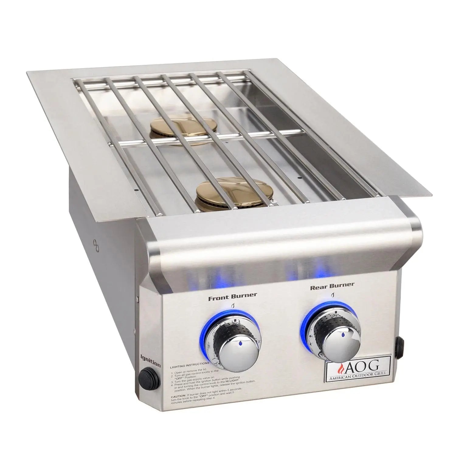 American Outdoor Grill L-Series Drop-In Natural Gas Double Side Burner - 3282L - Agent BBQ