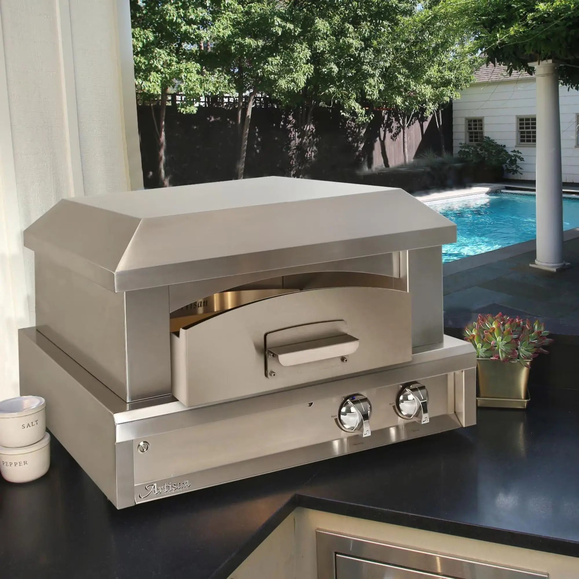 Artisan Professional 29-Inch Countertop Outdoor Gas Pizza Oven Artisan