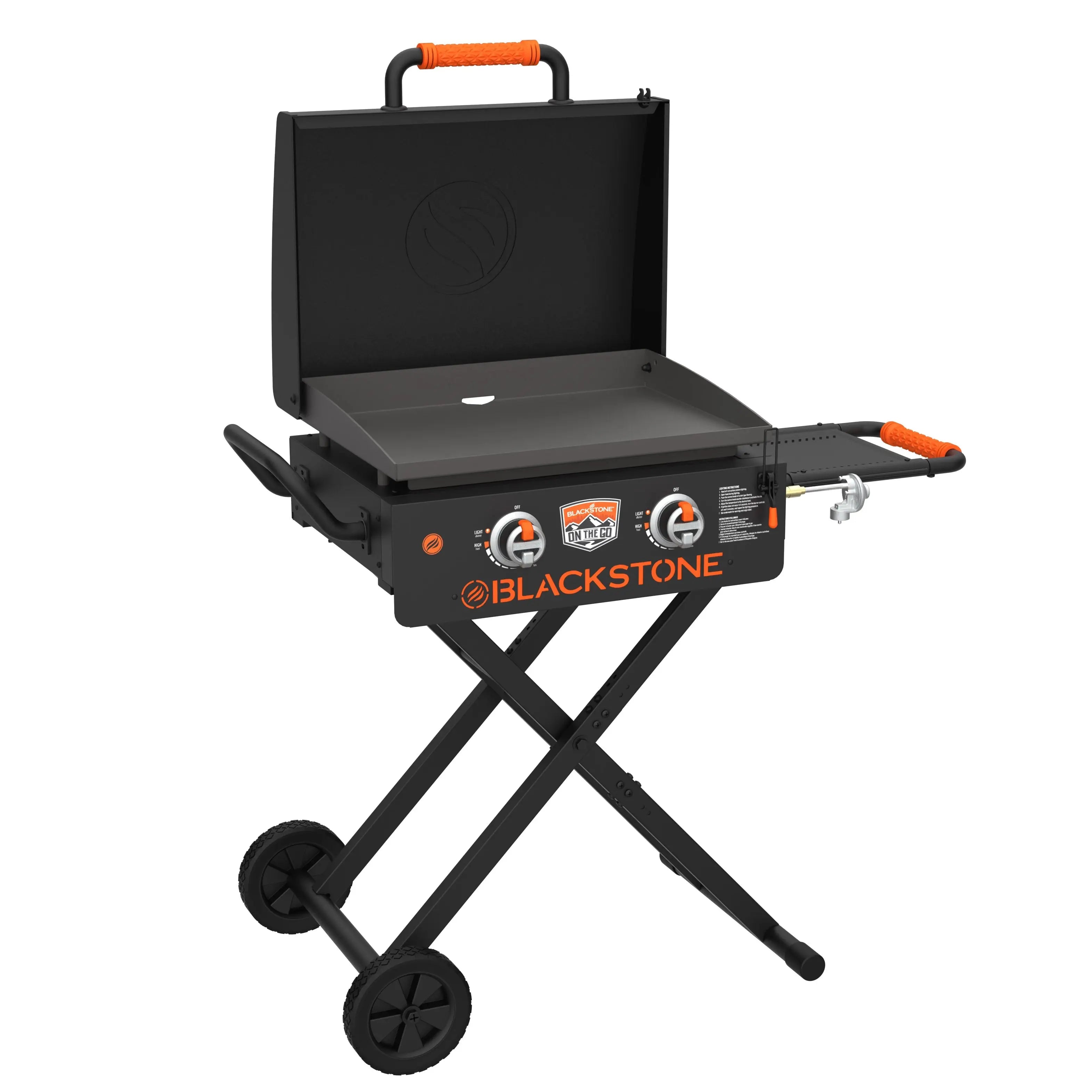 Blackstone - 22" On The Go Scissor Cart Griddle W/Hood - 2350 - Agent BBQ