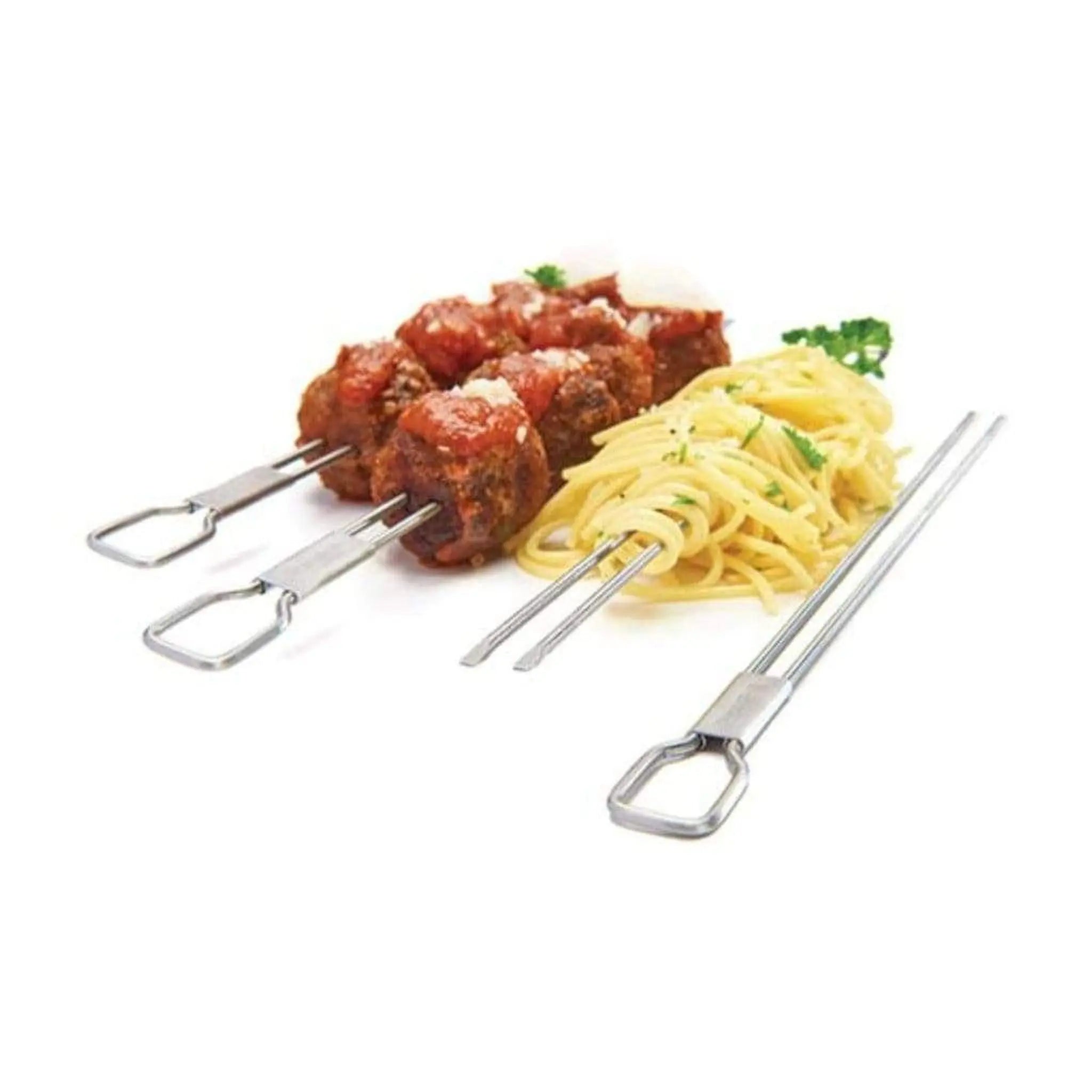 Broil King 4-Piece Stainless Steel Dual Prong Skewer Set Broil King