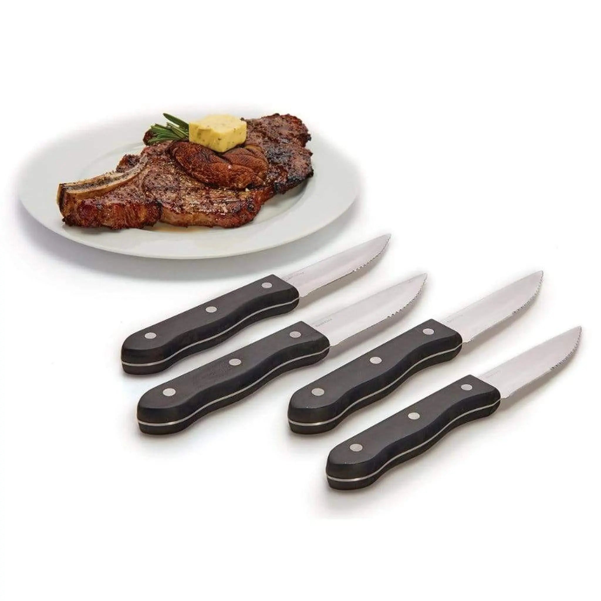 Broil King 4-Piece Stainless Steel Steak Knife Set Broil King