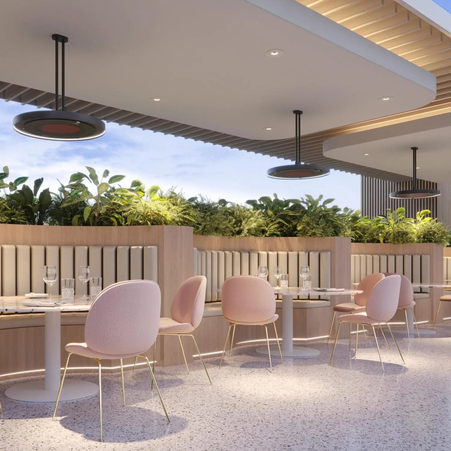 Bromic Heating - Eclipse 24-Inch Twin Straight Ceiling Pole - BH3230003 Bromic Heating