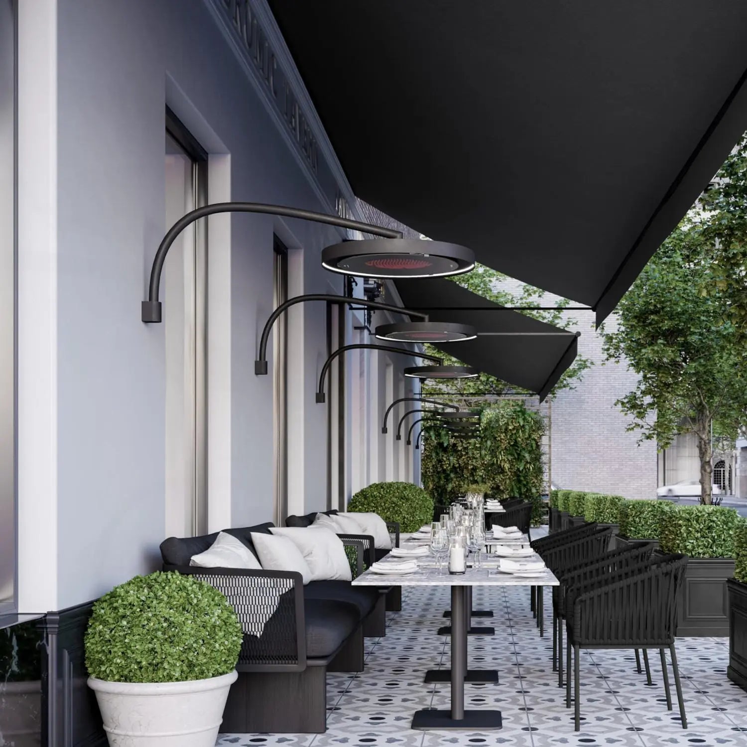 Bromic Heating - Eclipse Wall Mount Pole - BH3230006 Bromic Heating