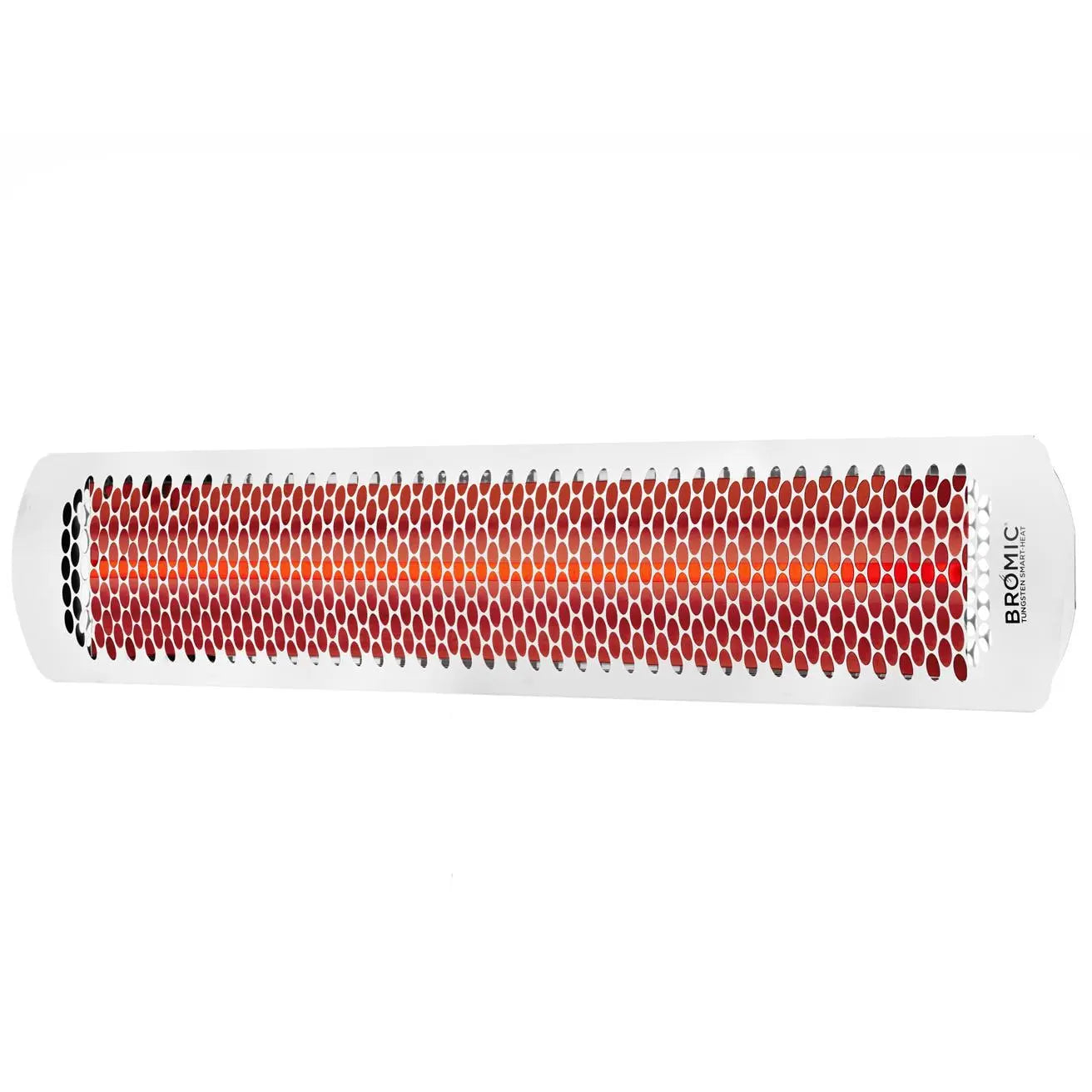 Bromic Heating - Tungsten Smart-Heat 56-Inch 6000W Dual Element 240V Electric Infrared Patio Heater - White Bromic Heating