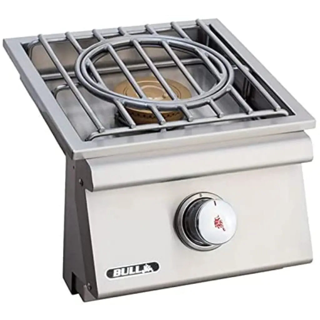 Bull 12" Built-In Pro Single Side Burner With Cover Bull Grills