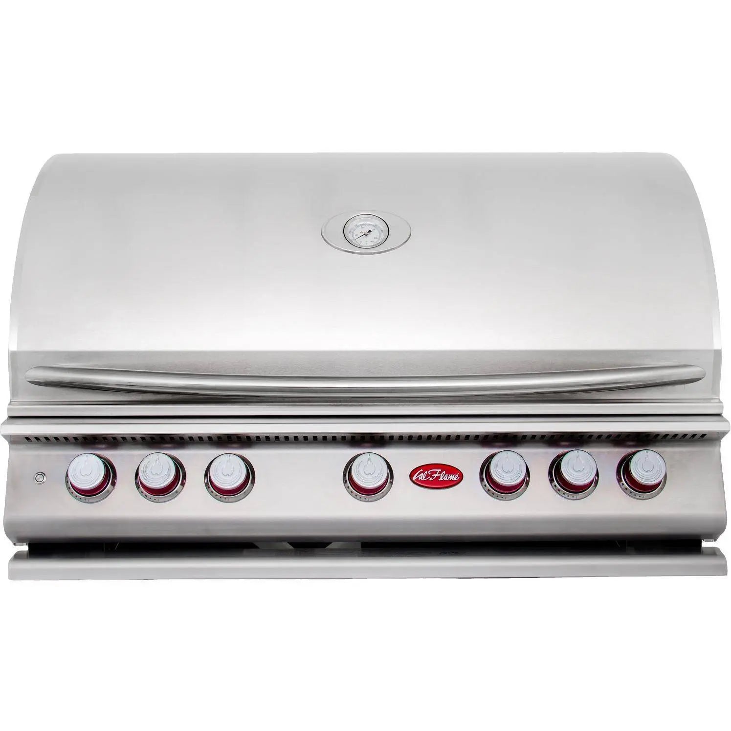 Cal Flame - BBQ Built In Grills P-Series 6 Burner with Lights, Rotisserie & Back Burner - Liquid Propane - BBQ19P06 - Agent BBQ