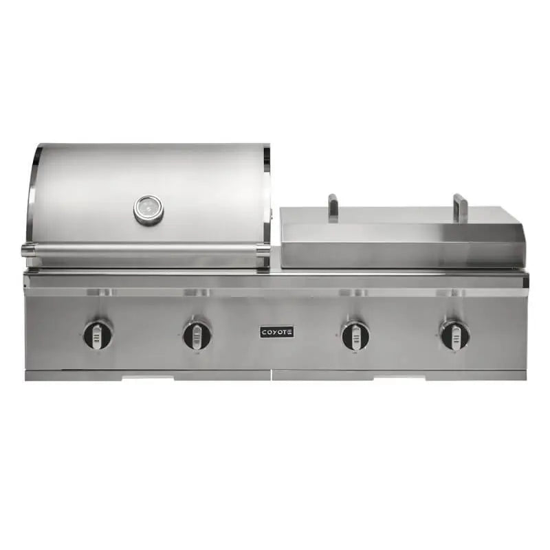 Coyote 50-in Built-In Gas Grill / Flat Top Combo - C3CO50 Coyote Outdoor Living