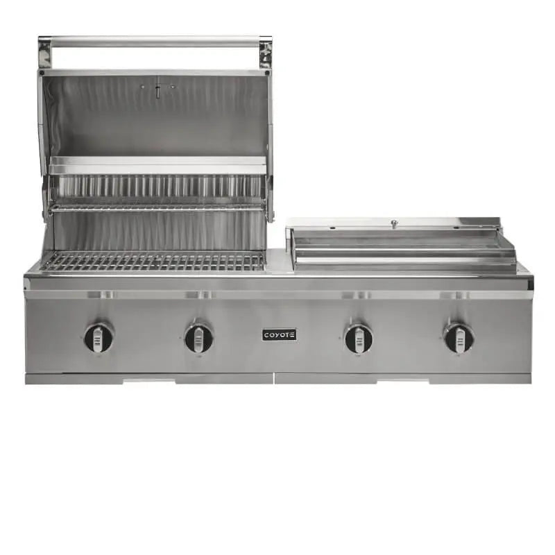 Coyote 50-in Built-In Gas Grill / Flat Top Combo - C3CO50 Coyote Outdoor Living