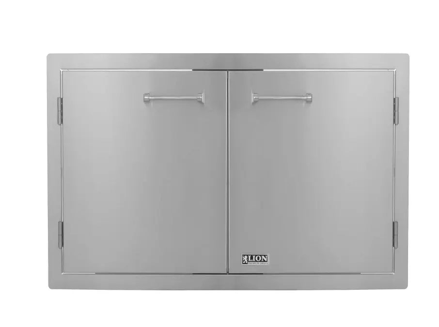 Lion 33-Inch Double Access Door W/ Towel Rack Lion Premium Grills