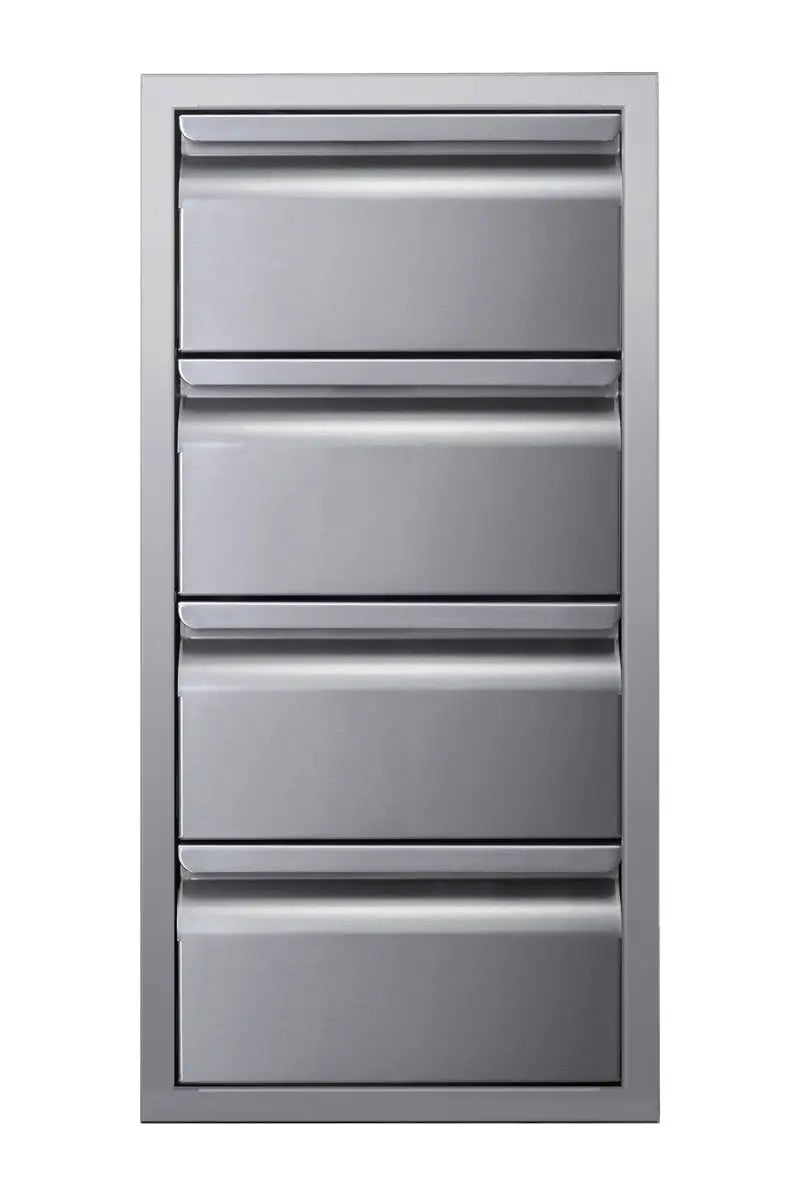 Memphis Grills 15" Built-In Four Drawer Stack - VGC15DB4 Memphis Grills
