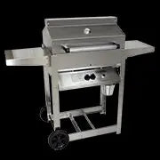 Phoenix Grills - SD Stainless Steel Natural Gas Riveted Grill Head On Stainless Steel Cart - SDRIV4LDDN Phoenix Grills