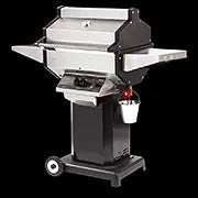 Phoenix Grills - Stainless Steel Propane Gas Grill Head On Black Aluminum Pedestal Cart - SDBOCP Phoenix Grills
