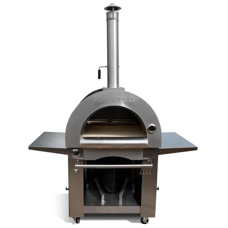 Pinnacolo - Ibrido Hybrid Gas/Wood Oven with Cart, 35,000 btu LP Burner, Includes Premium Accessory Package - PPO-1-03 Pinnacolo