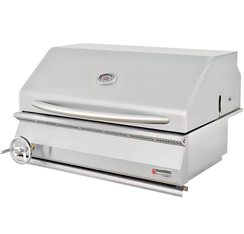 RCS Premier 32 Inch Stainless Steel Built-In Charcoal Grill - RJCC32A