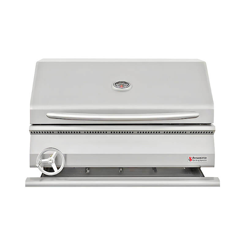 RCS Premier 32 Inch Stainless Steel Built-In Charcoal Grill - RJCC32A