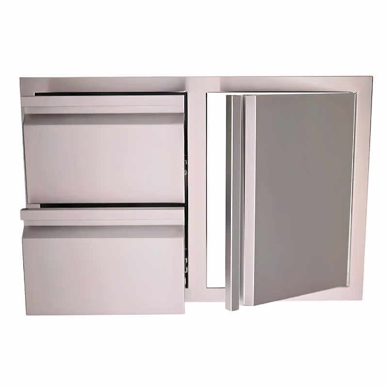 RCS Valiant 33 Inch Stainless Steel Access Door & Double Drawer Combo - VDC1