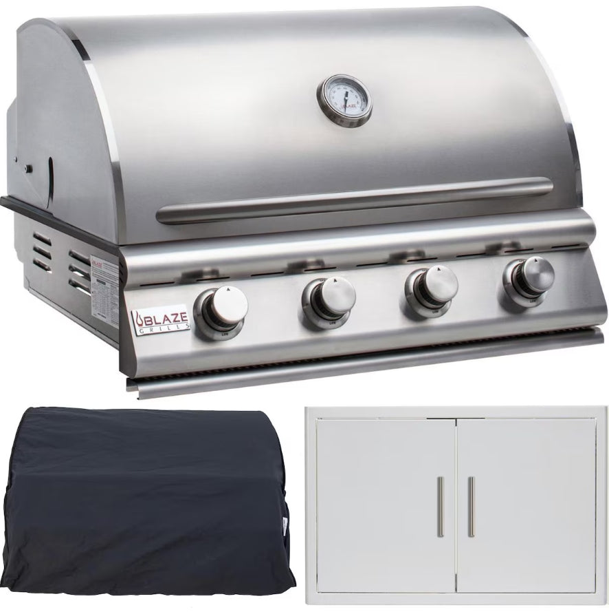 Blaze 32 Inch Grill Starter Outdoor Kitchen Package