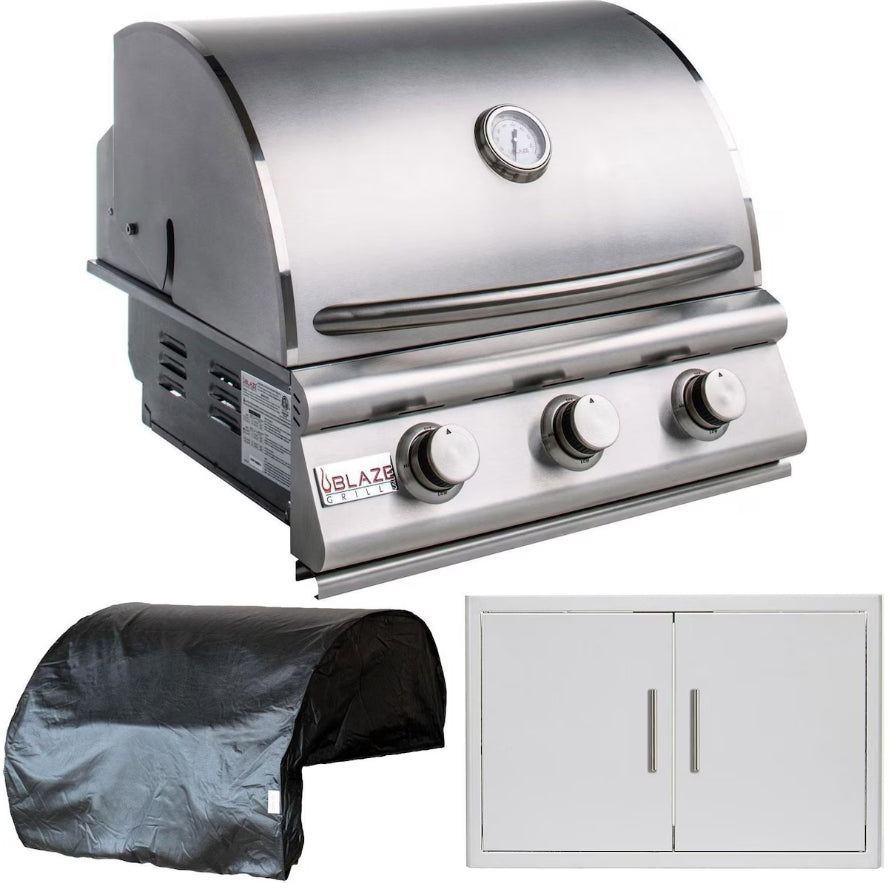 Blaze 25 Inch Grill Starter Outdoor Kitchen Package