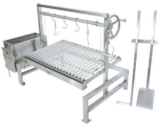 Tagwood BBQ Built-In Argentine Santa Maria Wood Fire & Charcoal Grill - BBQ09SS