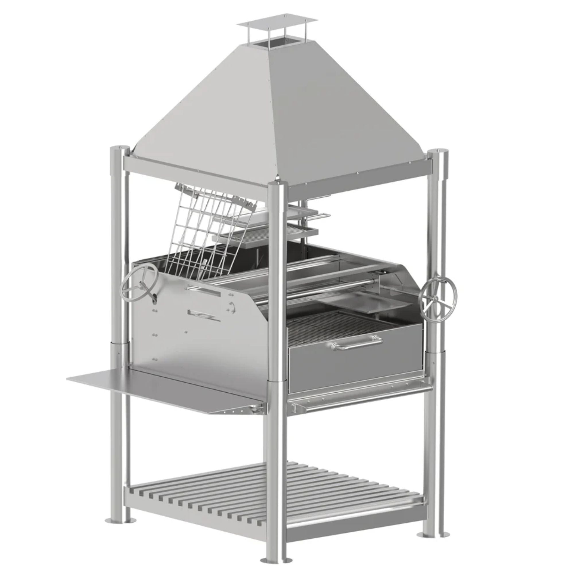 Tagwood BBQ12SS Argentine Santa Maria Commercial Stainless Steel Charcoal Grill