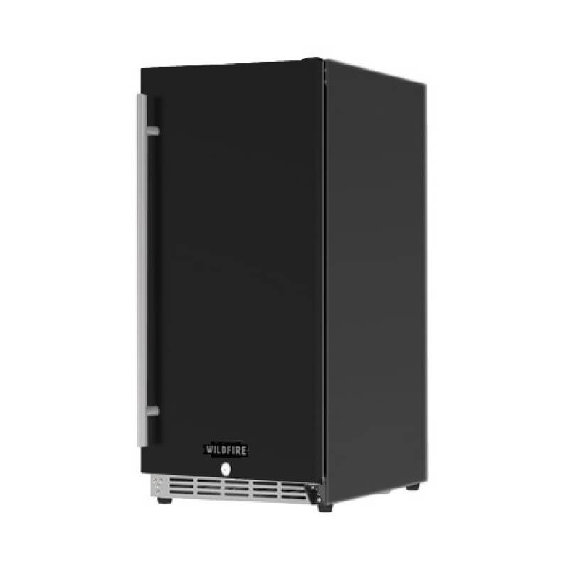 Wildfire 15 Inch 3.2 Cu. Ft. Stainless Steel Outdoor Refrigerator w/ Black Sleeve