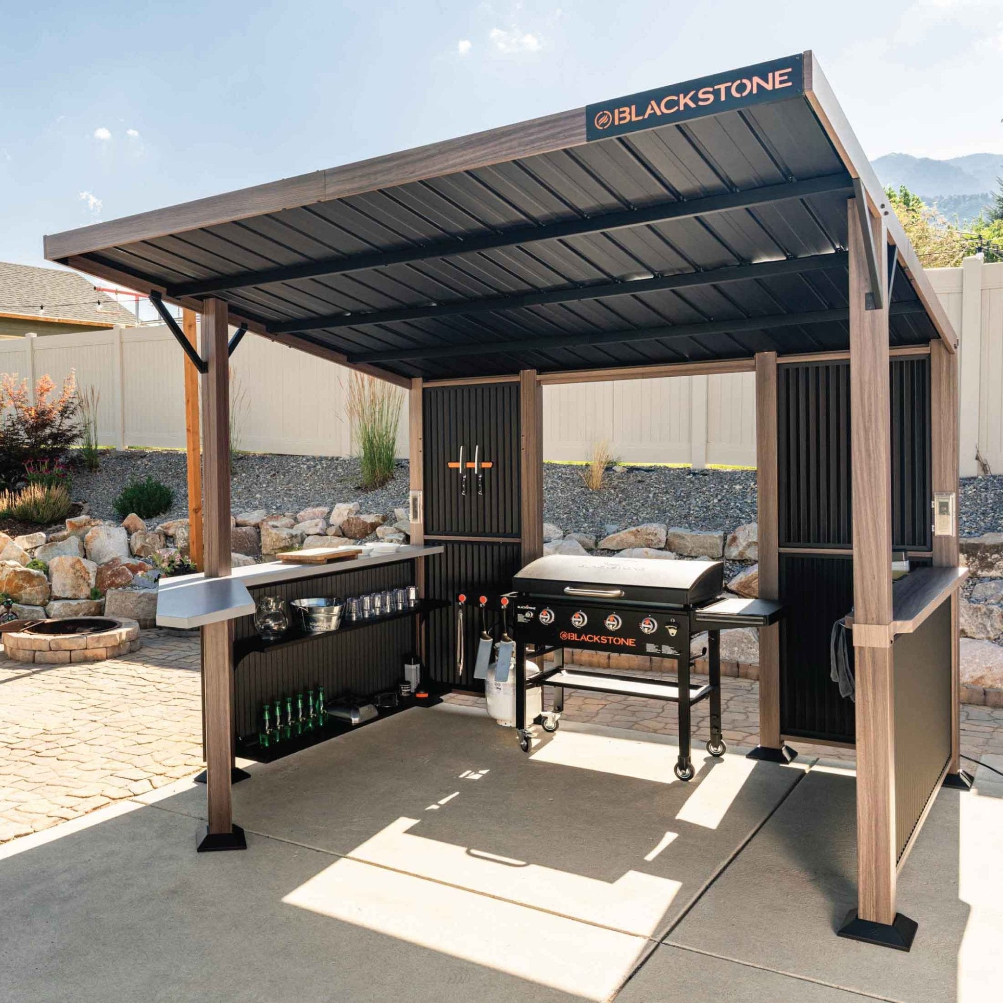 Blackstone 10' x 10' Backyard Pavilion - 6000 - by Blackstone | Buy at Agent BBQ
