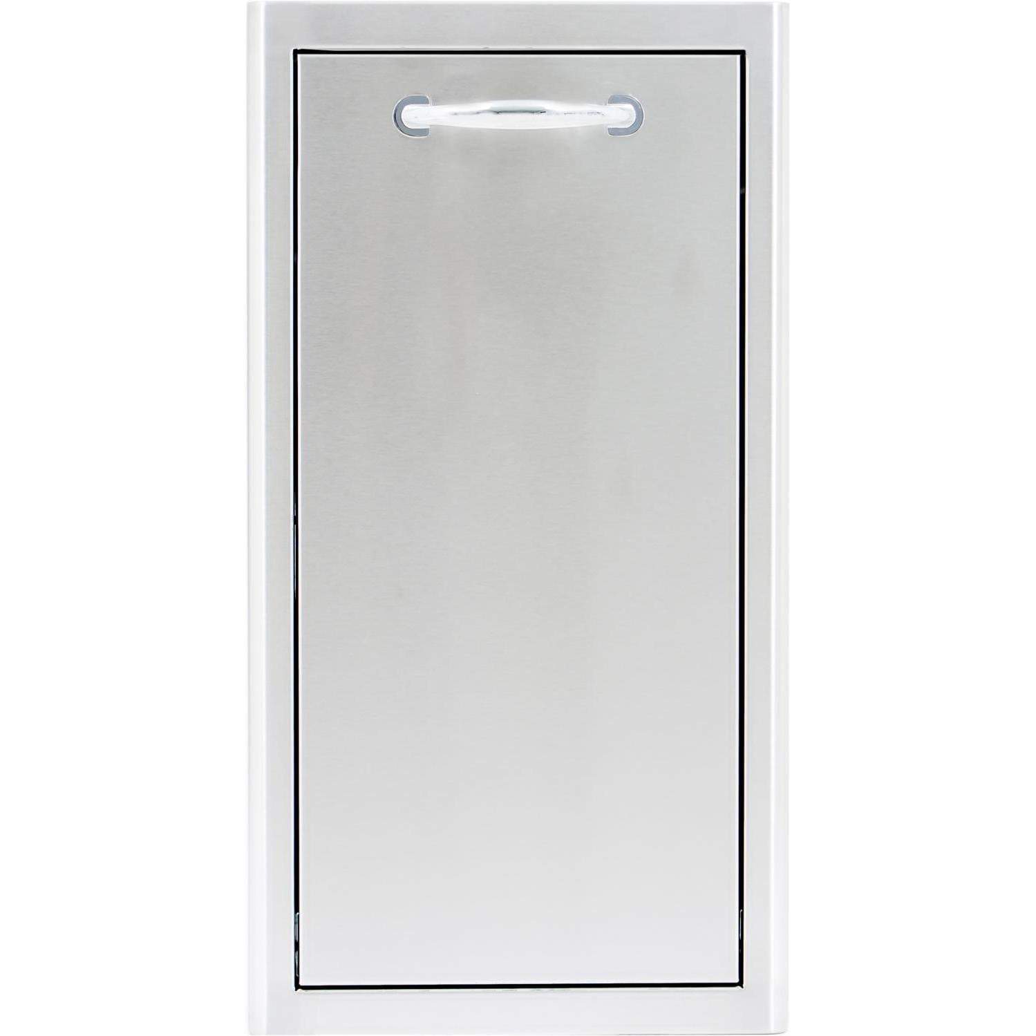 Blaze 13" Narrow Roll-Out Trash Bin in Stainless Steel (BLZ-TRNW-DRW)