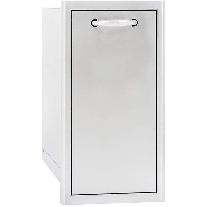 Blaze 13" Narrow Roll - Out Trash Bin in Stainless Steel (BLZ - TRNW - DRW) - by Blaze Grills | Buy at Agent BBQ