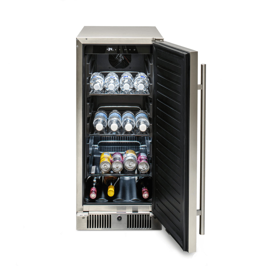 Blaze 15 - Inch 3.2 Cu. Ft. Outdoor Rated Compact Refrigerator - BLZ - SSRF - 15 - by Blaze Grills | Buy at Agent BBQ