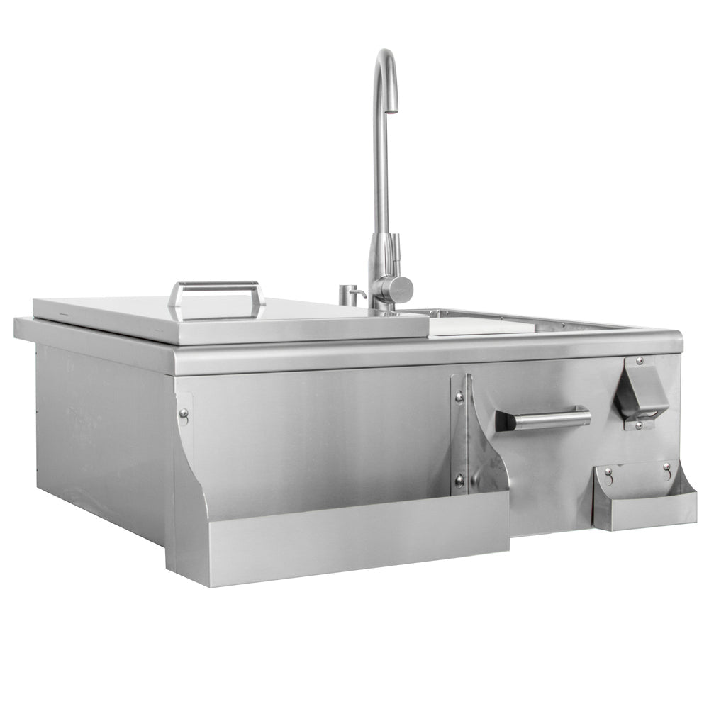 Blaze 30 - Inch Beverage Center With Sink & Ice Bin Cooler - BLZ - 30CKT - SNK - by Blaze Grills | Buy at Agent BBQ