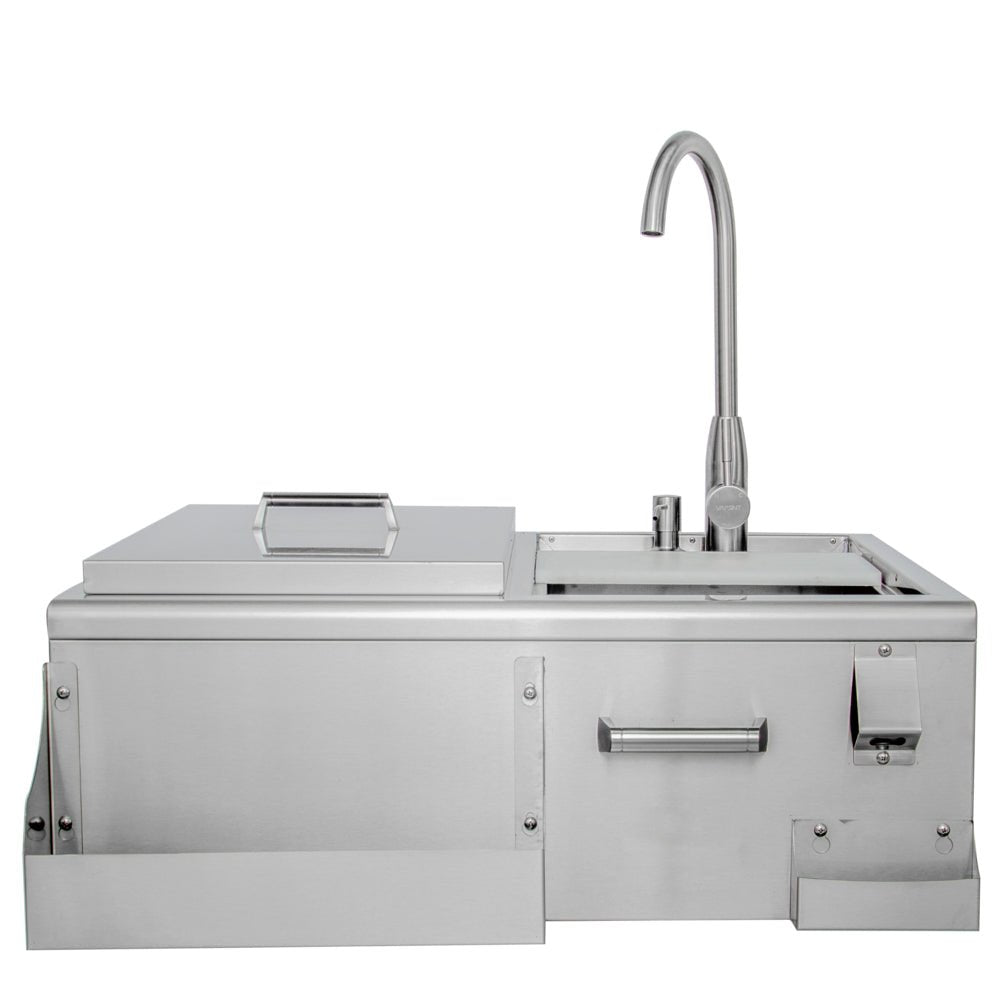 Blaze 30 - Inch Beverage Center With Sink & Ice Bin Cooler - BLZ - 30CKT - SNK - by Blaze Grills | Buy at Agent BBQ