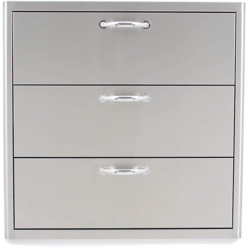 Blaze 30" Triple Access Drawer in Stainless Steel (BLZ - 30W - 3DRW - LT) - by Blaze Grills | Buy at Agent BBQ