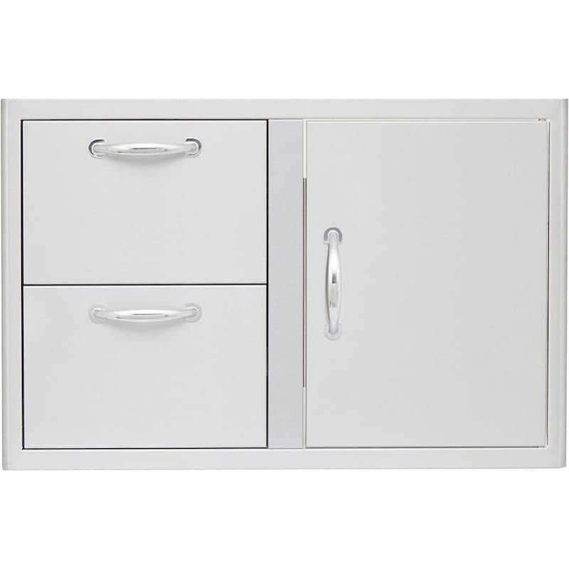 Blaze 32" Double Drawer Combo in Stainless Steel BLZ - DDC - R - LTSC - by Blaze Grills | Buy at Agent BBQ