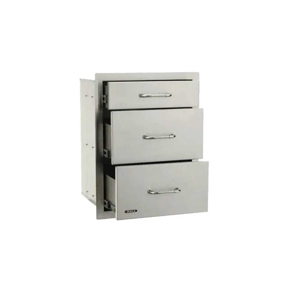 Bull 21 - Inch Stainless Steel Triple Access Drawer With Reveal - by Bull Grills | Buy at Agent BBQ