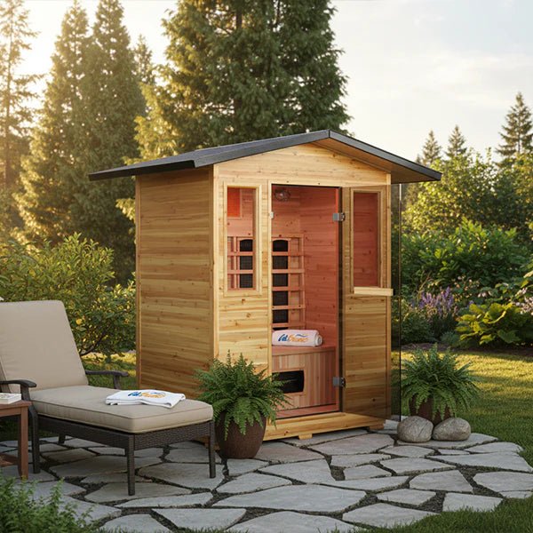 Cal Saunas Solara - Outdoor 3 Person Infrared Sauna - by Cal Saunas | Buy at Agent BBQ
