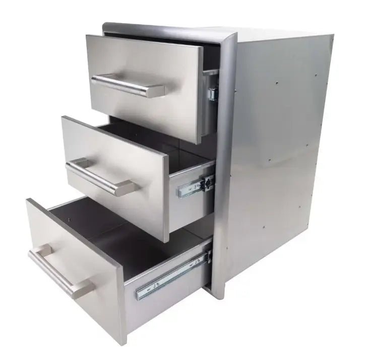 Coyote 18 Inch Triple Drawer Cabinet - C3 - 3DC - by Coyote Outdoor Living | Buy at Agent BBQ