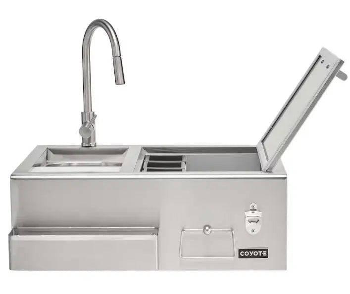 Coyote 30 Inch Refreshment Center - C3RC - Sink by Coyote Outdoor Living | Buy at Agent BBQ