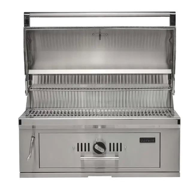 Coyote 36 Inch Built - In Charcoal Grill - C3CH36 - Charcoal Grills by Coyote Outdoor Living | Buy at Agent BBQ