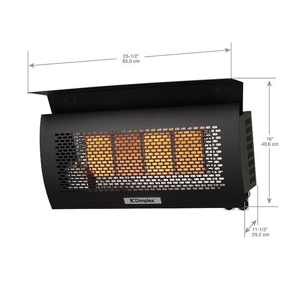 Dimplex - Outdoor Wall Mounted Infrared Heater - Natural Gas - DGR32WNG - by Dimplex | Buy at Agent BBQ
