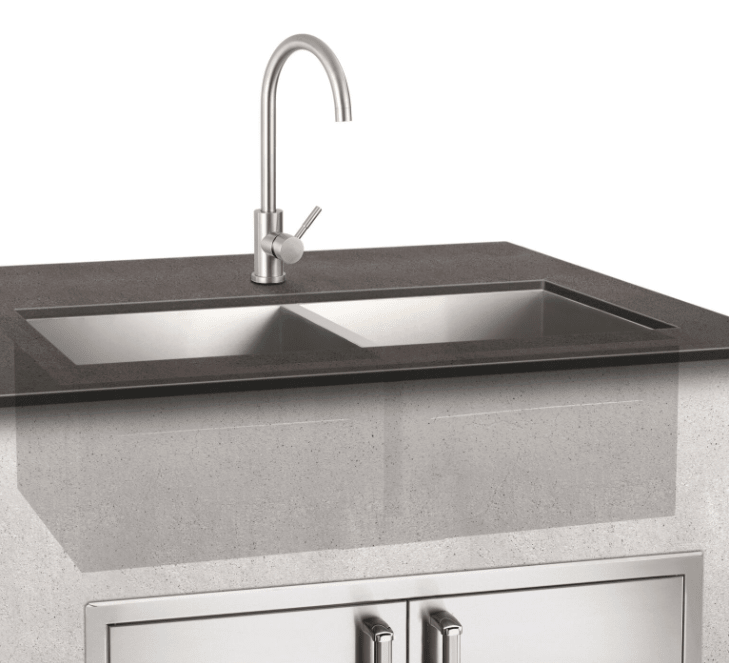 Fire Magic Double Sink and Mixer Faucet | 3837 - by Fire Magic | Buy at Agent BBQ