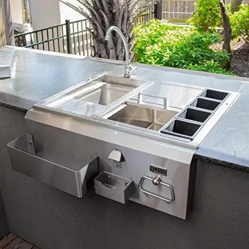 Lion 30 - Inch Stainless Steel Built - In Bar Center - by Lion Premium Grills | Buy at Agent BBQ