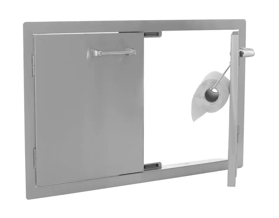 Lion 33 - Inch Double Access Door W/ Towel Rack - by Lion Premium Grills | Buy at Agent BBQ