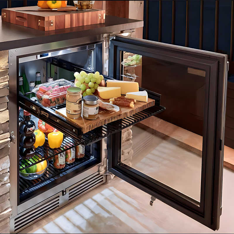 Perlick 24 - Inch Signature Series Panel Ready Glass Door Outdoor Refrigerator - HP24RO - 4 - 4 - by Perlick | Buy at Agent BBQ