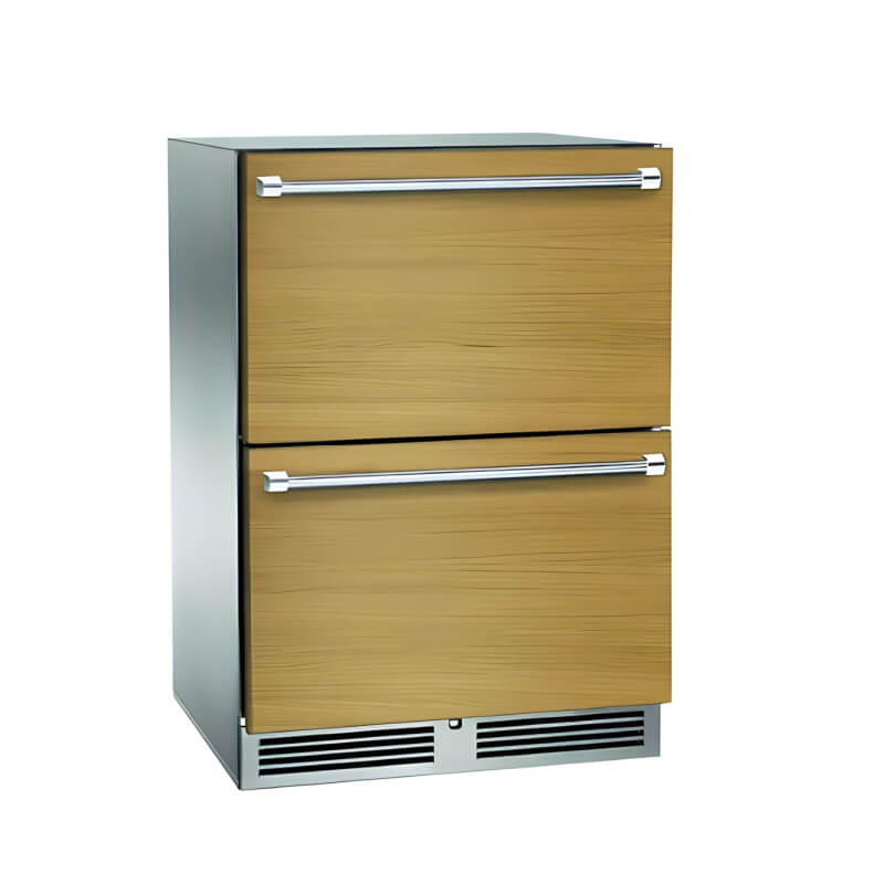 Perlick 24 - Inch Signature Series Panel Ready Outdoor Refrigerator Drawers - HP24RO - 4 - 6DL - by Perlick | Buy at Agent BBQ