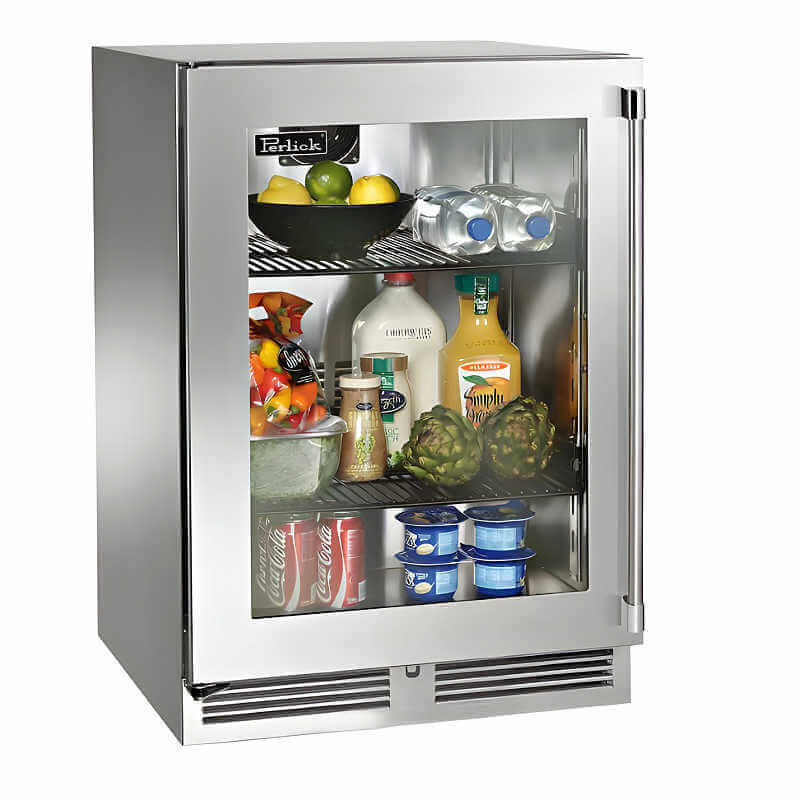 Perlick 24 - Inch Signature Series Stainless Steel Glass Door Outdoor Refrigerator - HP24RO - 4 - 3 - by Perlick | Buy at Agent BBQ
