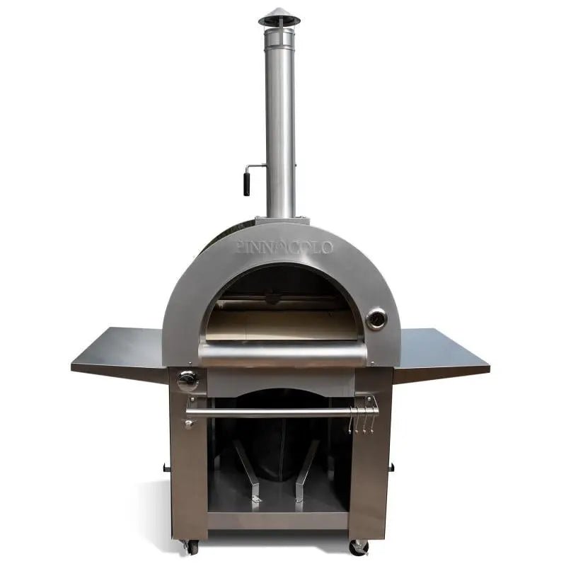Pinnacolo - Ibrido Hybrid Gas/Wood Oven with Cart, 35,000 btu LP Burner, Includes Premium Accessory Package - PPO - 1 - 03 - pizza ovens by Pinnacolo | Buy at Agent BBQ