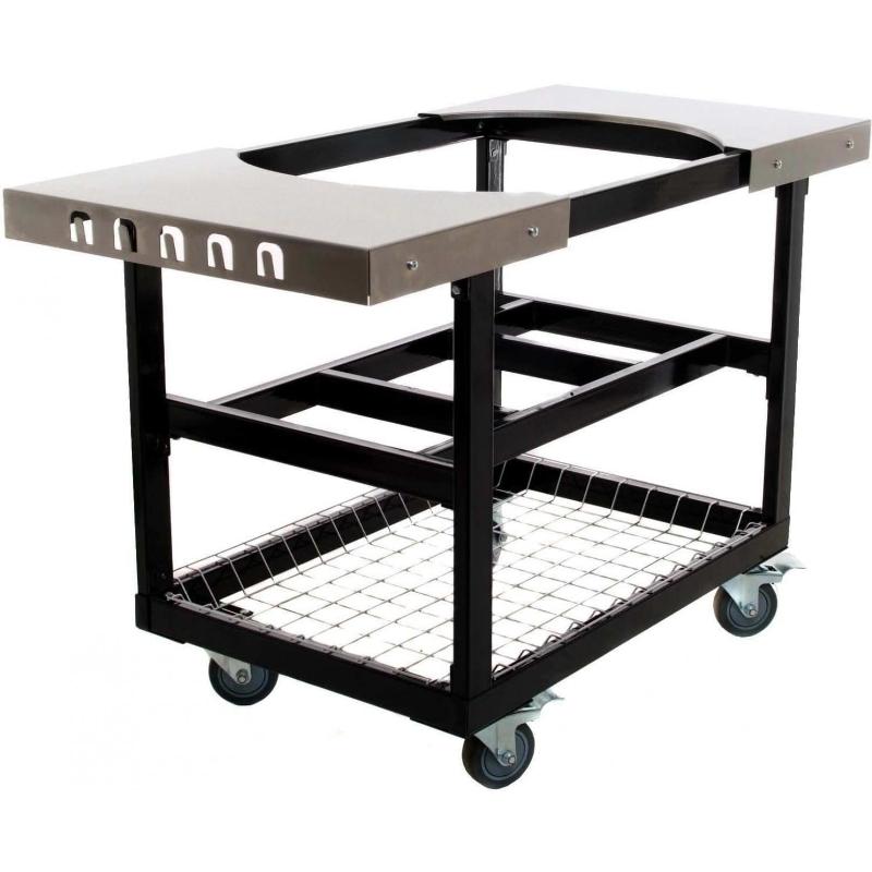Primo Steel Cart With Stainless Steel Side Tables For Oval XL / Oval Large - PG00370