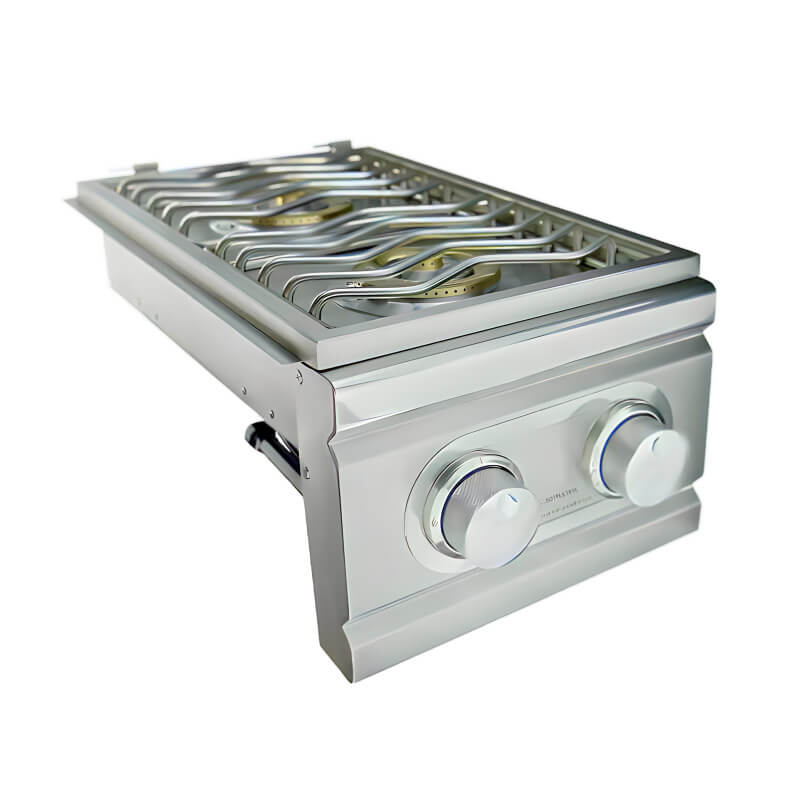 RCS Cutlass Pro Built In Stainless Steel Double Side Burner - RDB - 1 - by Renaissance Cooking Systems | Buy at Agent BBQ